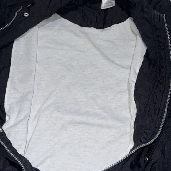 Vintage 90,Nike Windbreaker Jacket Large Black Nylon Polyester - Picture 6 of 10